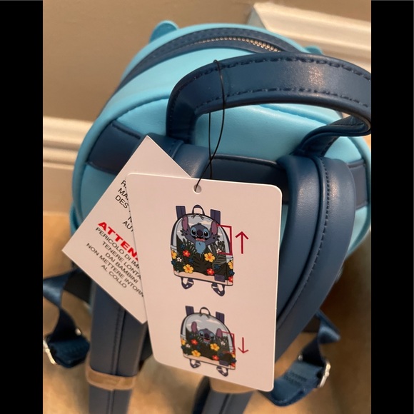 Disney Parks Excl. Loungefly Stitch 2022 Summer Popup Backpack Blue NEW … - Picture 6 of 6